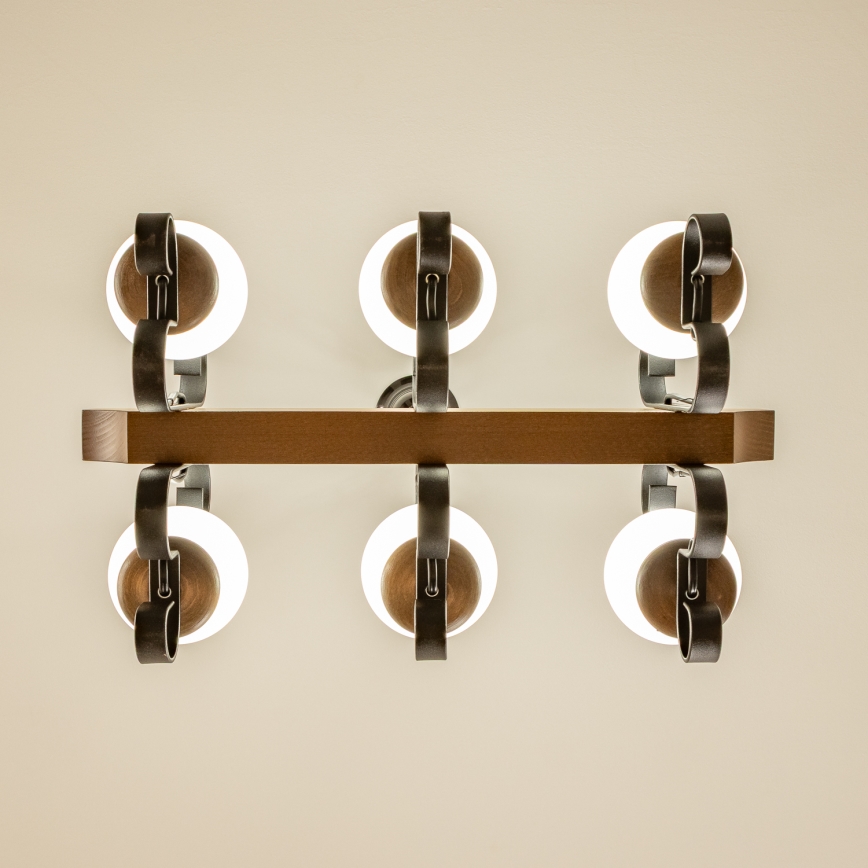 Brilagi - Luster na lancu QUEEN 6xE14/40W/230V bukva/orah