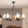 Brilagi - Luster na lancu QUEEN 6xE14/40W/230V hrast