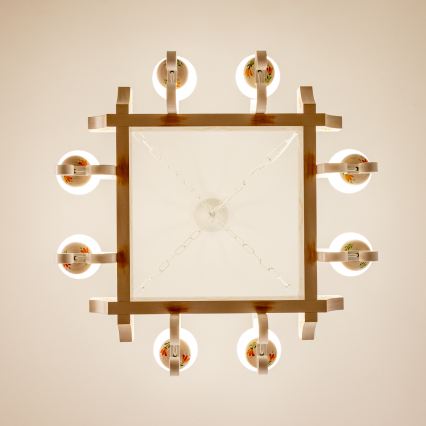 Brilagi - Luster na lancu QUEEN 8xE14/40W/230V buk/krem