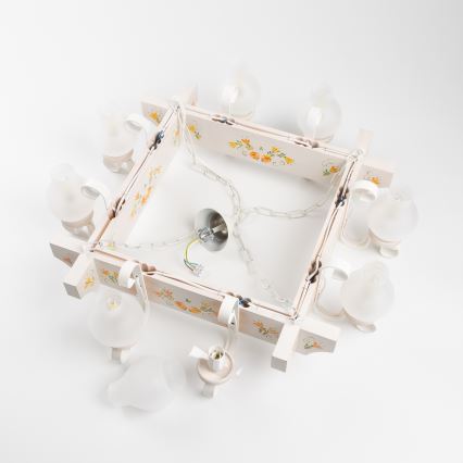 Brilagi - Luster na lancu QUEEN 8xE14/40W/230V buk/krem