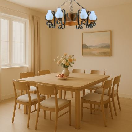 Brilagi - Luster na lancu QUEEN 8xE14/40W/230V bukva