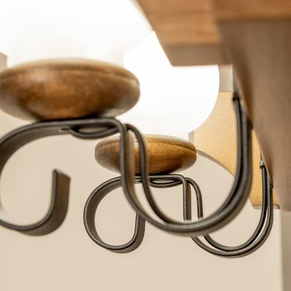 Brilagi - Luster na lancu QUEEN 8xE14/40W/230V bukva/orah