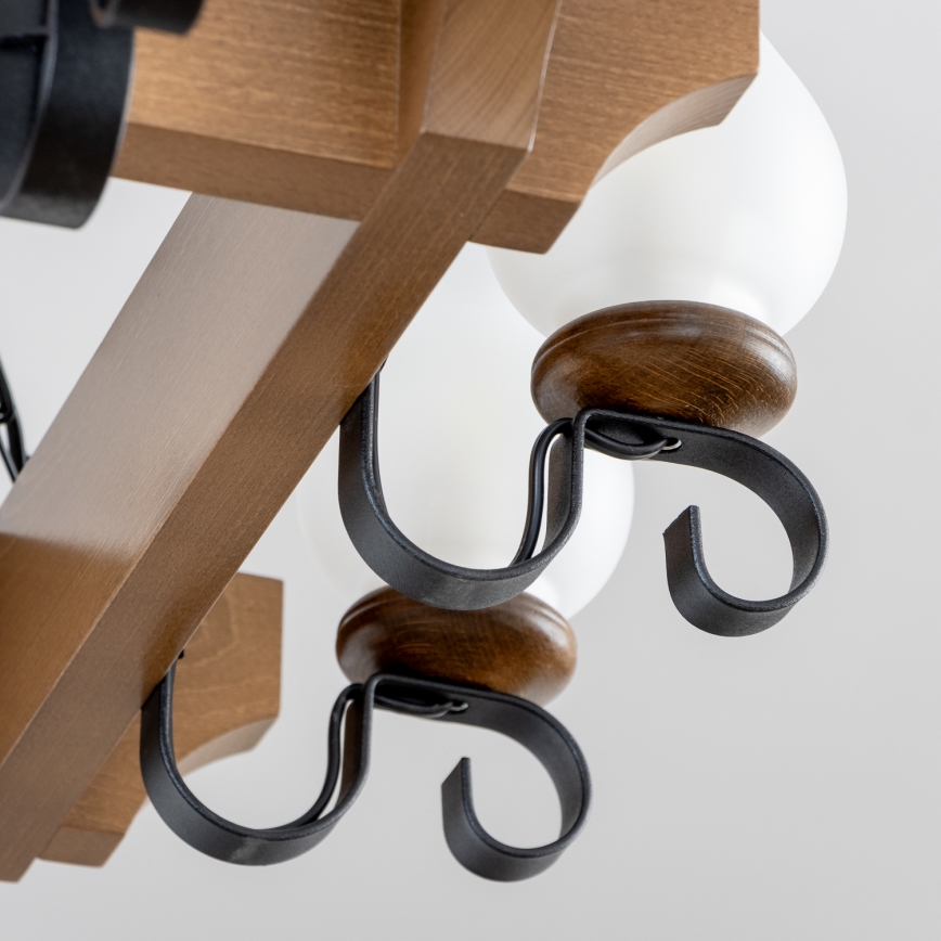 Brilagi - Luster na lancu QUEEN 8xE14/40W/230V bukva/orah