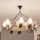 Brilagi - Luster na lancu QUEEN 8xE14/40W/230V hrast