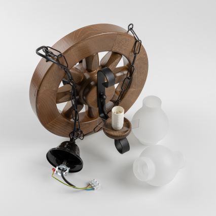 Brilagi - Luster na lancu ROATA 2xE14/40W/230V bukva/orah