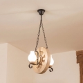 Brilagi - Luster na lancu ROATA 2xE14/40W/230V hrast