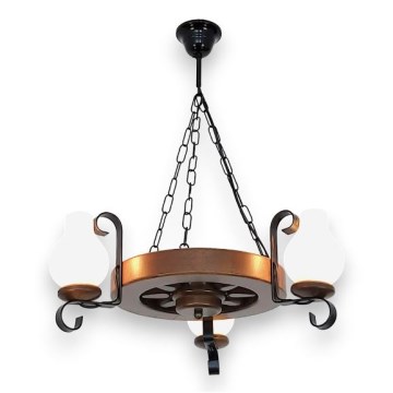 Brilagi - Luster na lancu ROATA 3xE14/40W/230V bukva/orah