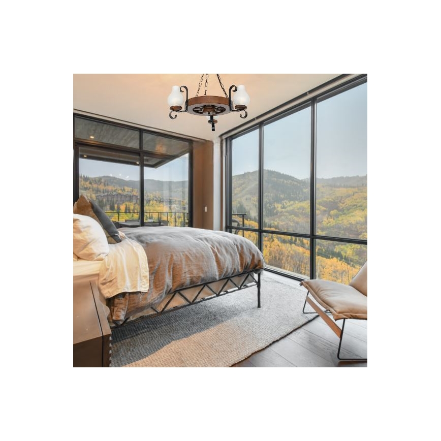 Brilagi - Luster na lancu ROATA 3xE14/40W/230V bukva/orah