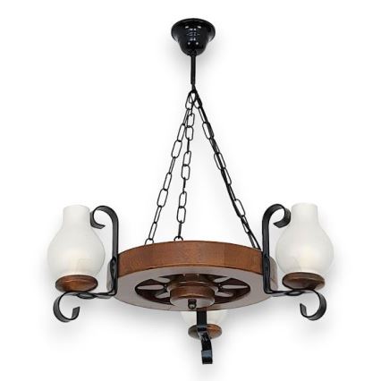 Brilagi - Luster na lancu ROATA 3xE14/40W/230V bukva/orah