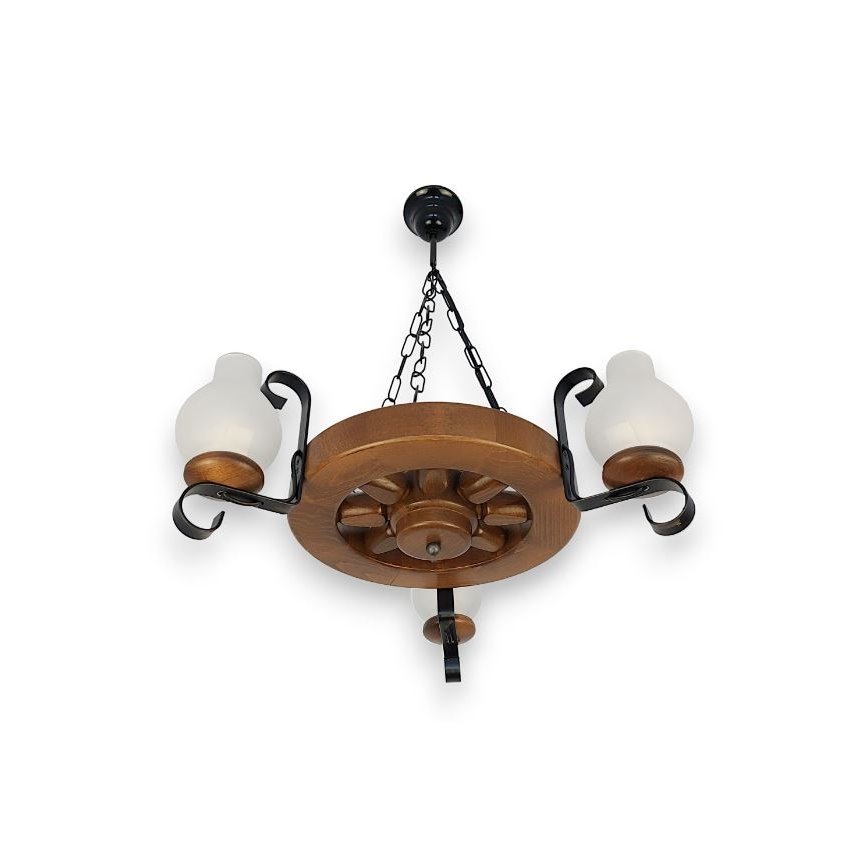 Brilagi - Luster na lancu ROATA 3xE14/40W/230V bukva/orah