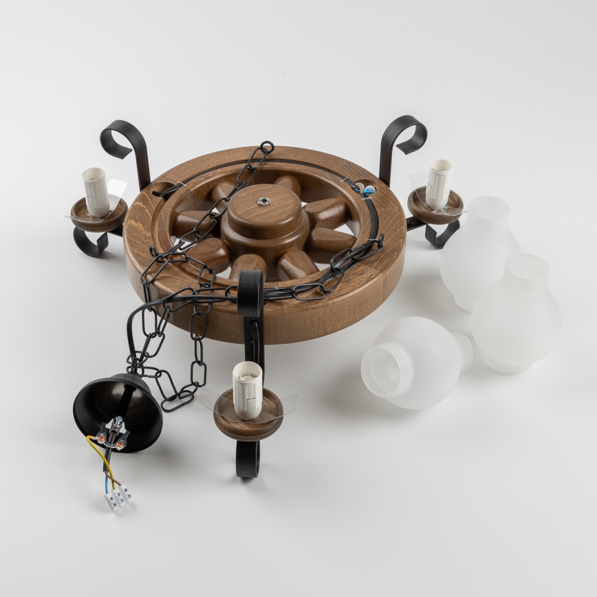 Brilagi - Luster na lancu ROATA 3xE14/40W/230V bukva/orah