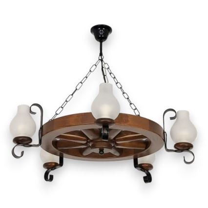 Brilagi - Luster na lancu ROATA 5xE14/40W/230V bukva/orah