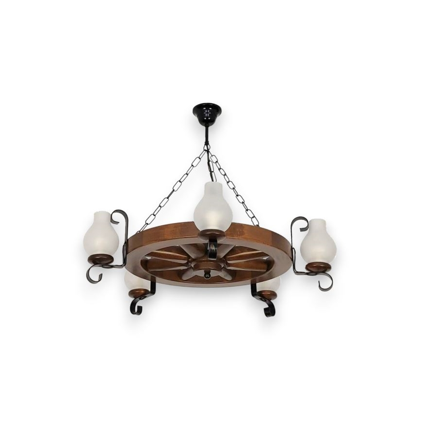 Brilagi - Luster na lancu ROATA 5xE14/40W/230V bukva/orah