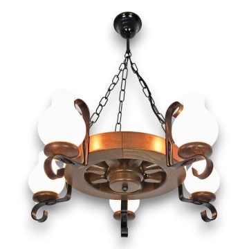 Brilagi - Luster na lancu ROATA 5xE14/40W/230V bukva/orah