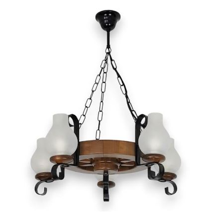 Brilagi - Luster na lancu ROATA 5xE14/40W/230V bukva/orah