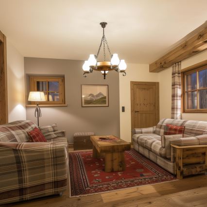 Brilagi - Luster na lancu ROATA 5xE14/40W/230V Ø 50 cm bukva