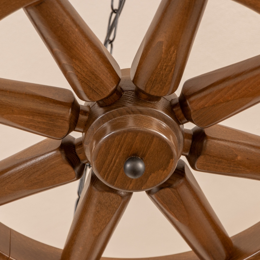 Brilagi - Luster na lancu ROATA 5xE14/40W/230V Ø 70 cm buk/orah