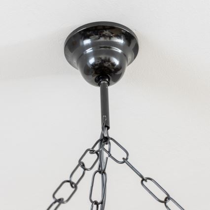 Brilagi - Luster na lancu ROATA 5xE14/40W/230V Ø 70 cm buk/orah