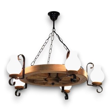 Brilagi - Luster na lancu ROATA 5xE14/40W/230V Ø 70 cm bukva