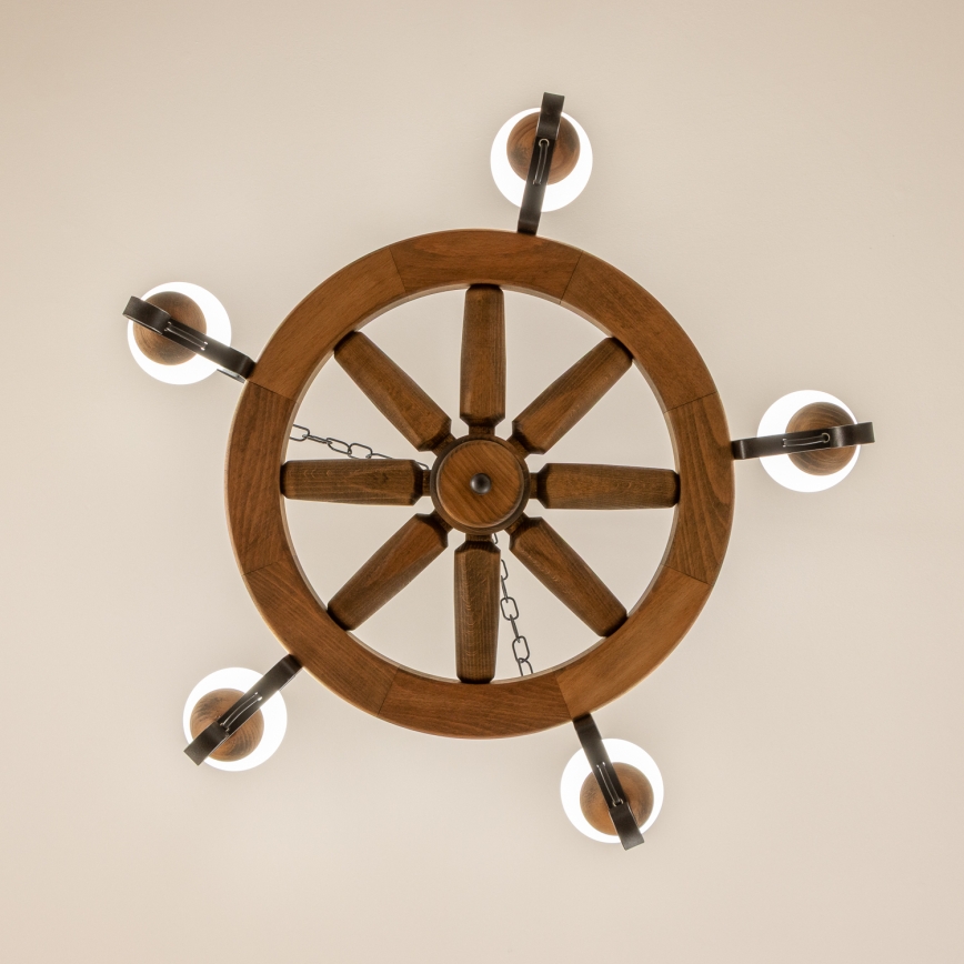 Brilagi - Luster na lancu ROATA 5xE14/40W/230V Ø 70 cm bukva