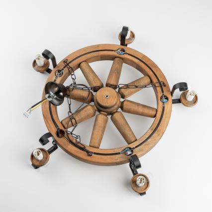 Brilagi - Luster na lancu ROATA 5xE14/40W/230V Ø 70 cm bukva