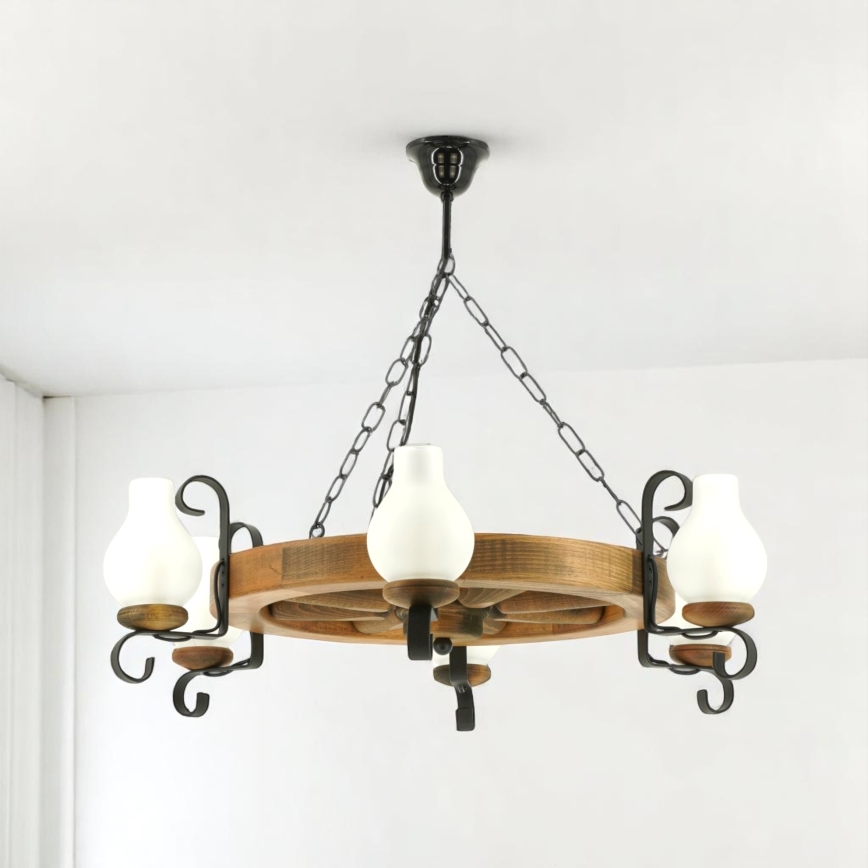 Brilagi - Luster na lancu ROATA 6xE14/40W/230V bukva