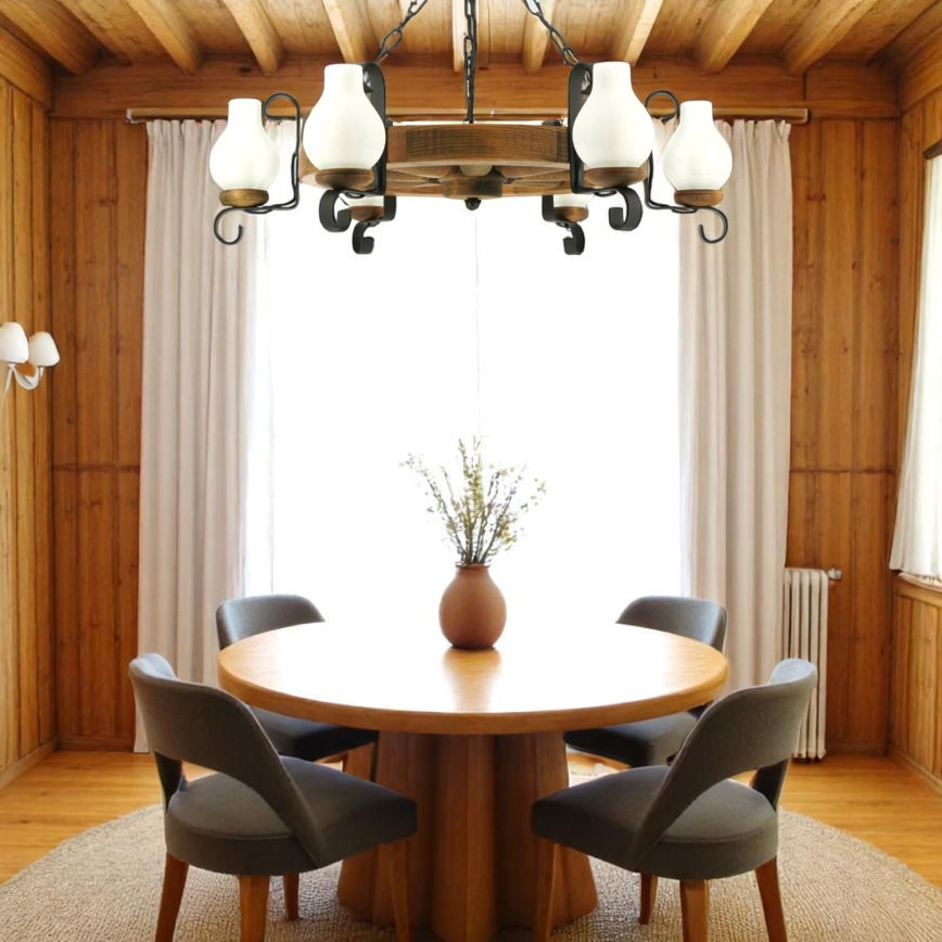 Brilagi - Luster na lancu ROATA 6xE14/40W/230V bukva