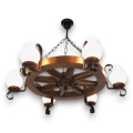 Brilagi - Luster na lancu ROATA 6xE14/40W/230V bukva/orah