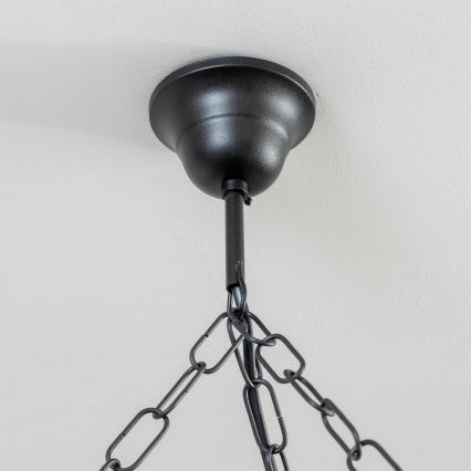 Brilagi - Luster na lancu ROATA 6xE14/40W/230V promjer 70 cm bukovo drvo