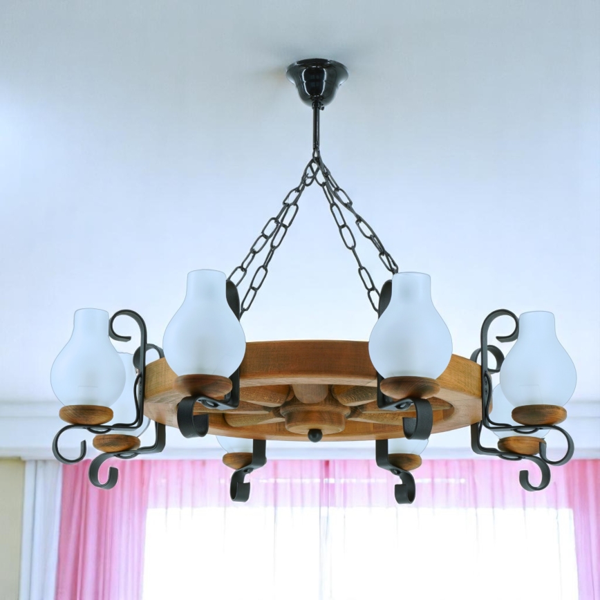 Brilagi - Luster na lancu ROATA 8xE14/40W/230V bukva