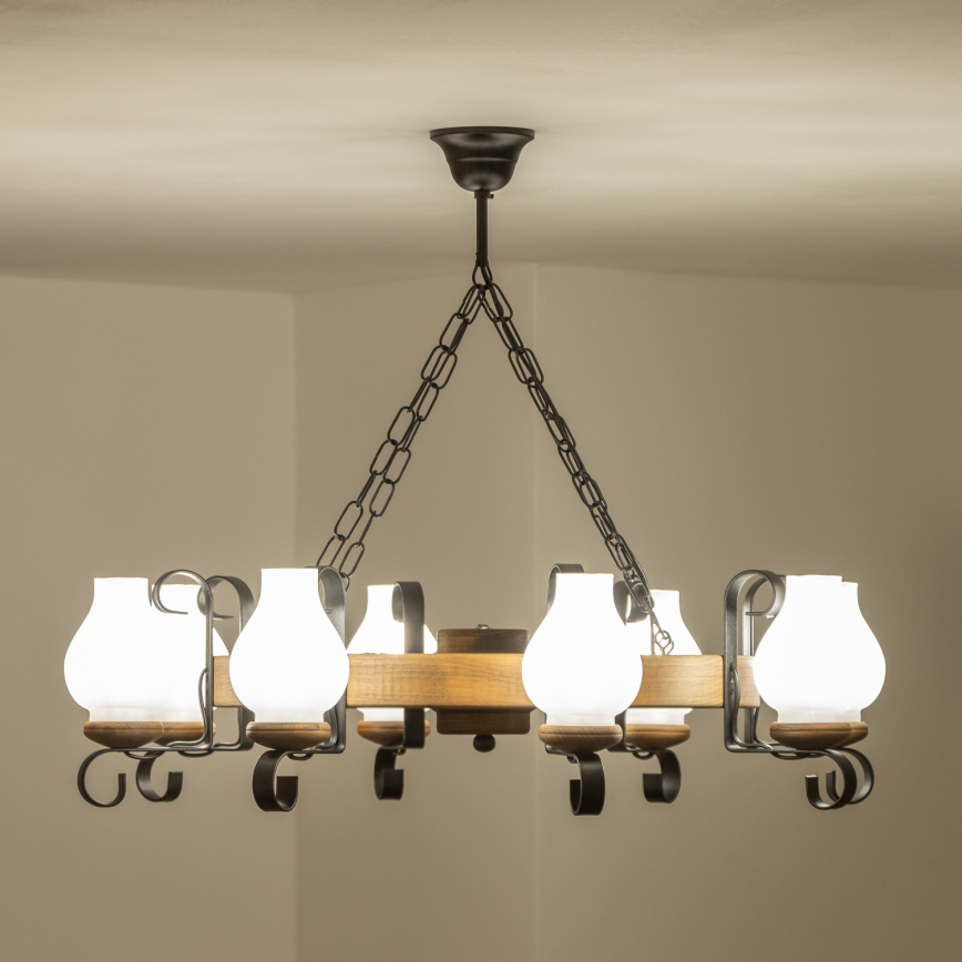 Brilagi - Luster na lancu ROATA 8xE14/40W/230V promjer 70 cm bukva