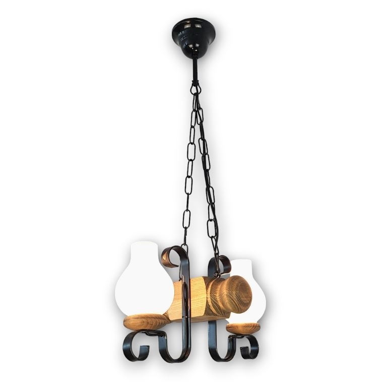 Brilagi - Luster na lancu RUSTIC 2xE14/40W/230V bukva
