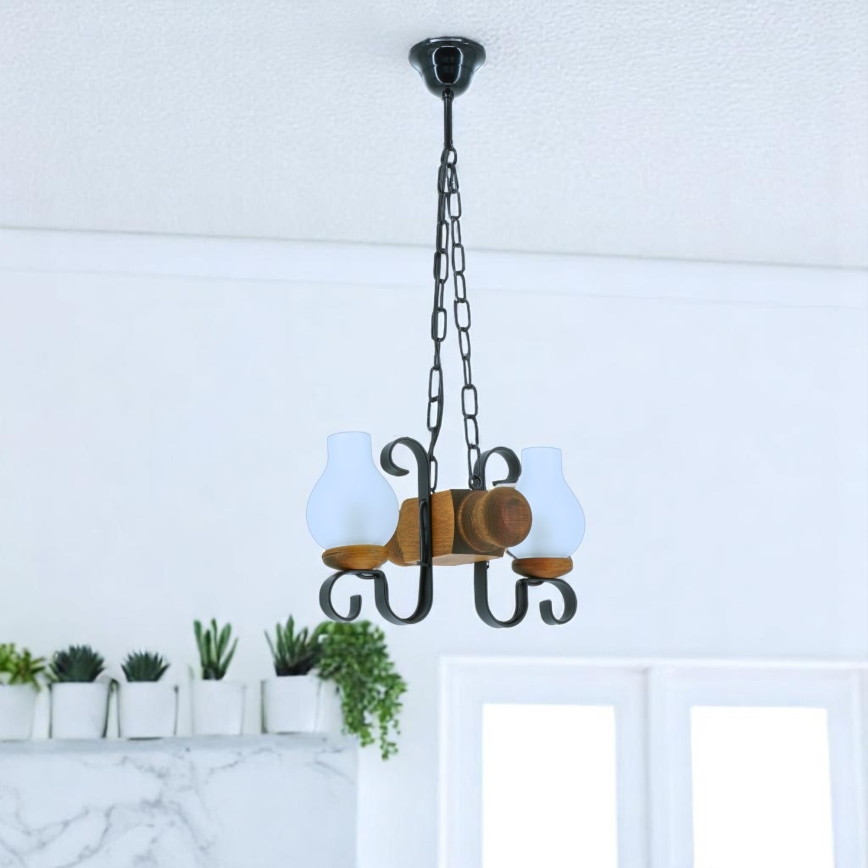 Brilagi - Luster na lancu RUSTIC 2xE14/40W/230V bukva