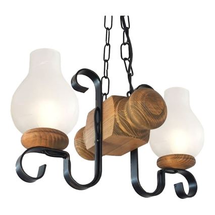 Brilagi - Luster na lancu RUSTIC 2xE14/40W/230V bukva