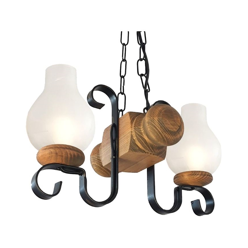 Brilagi - Luster na lancu RUSTIC 2xE14/40W/230V bukva
