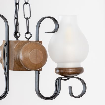 Brilagi - Luster na lancu RUSTIC 2xE14/40W/230V bukva/orah