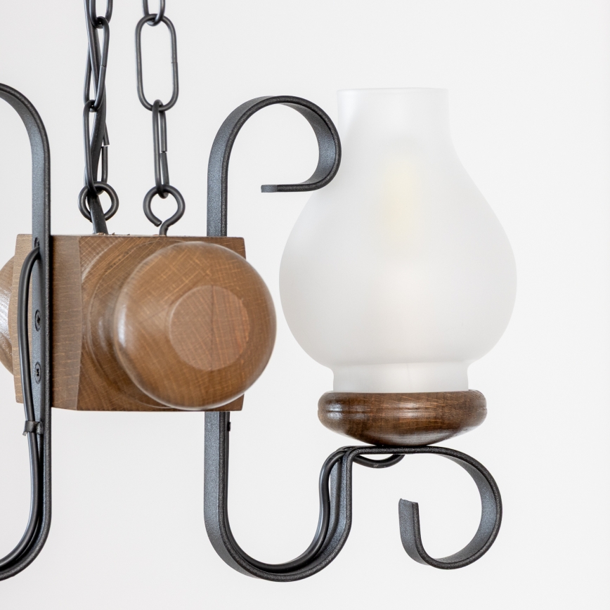 Brilagi - Luster na lancu RUSTIC 2xE14/40W/230V bukva/orah