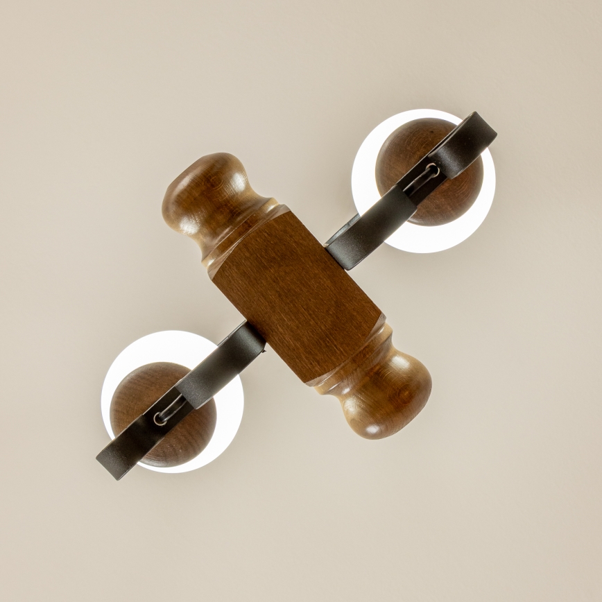 Brilagi - Luster na lancu RUSTIC 2xE14/40W/230V bukva/orah