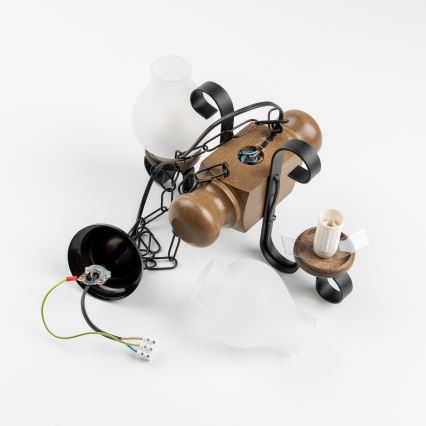 Brilagi - Luster na lancu RUSTIC 2xE14/40W/230V bukva/orah