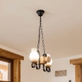 Brilagi - Luster na lancu RUSTIC 2xE14/40W/230V hrast
