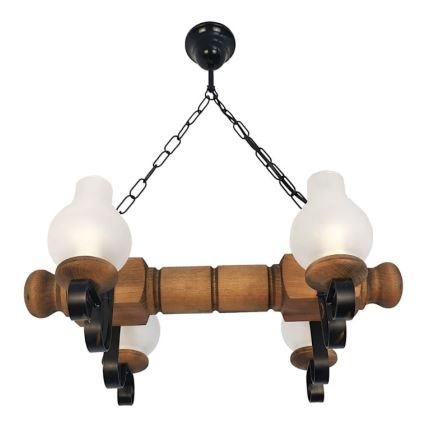 Brilagi - Luster na lancu RUSTIC 4xE14/40W/230V bukva