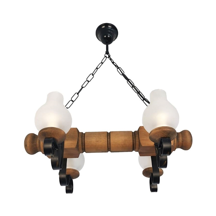 Brilagi - Luster na lancu RUSTIC 4xE14/40W/230V bukva