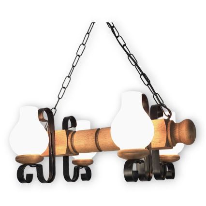 Brilagi - Luster na lancu RUSTIC 4xE14/40W/230V bukva