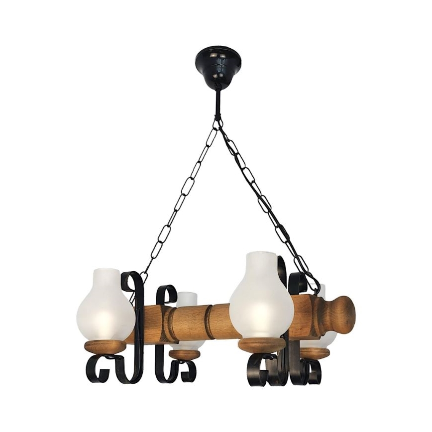 Brilagi - Luster na lancu RUSTIC 4xE14/40W/230V bukva