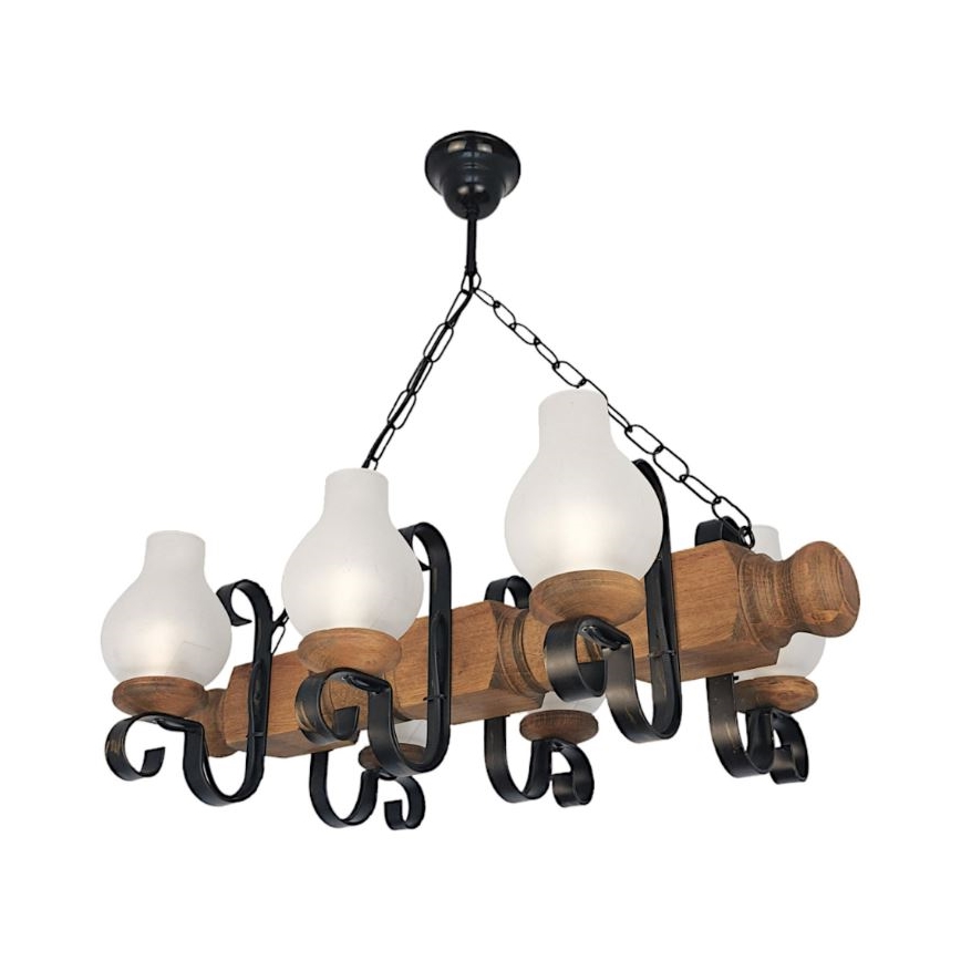 Brilagi - Luster na lancu RUSTIC 6xE14/40W/230V bukva
