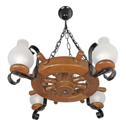 Brilagi - Luster na lancu TIMONA 4xE14/40W/230V bukva/orah