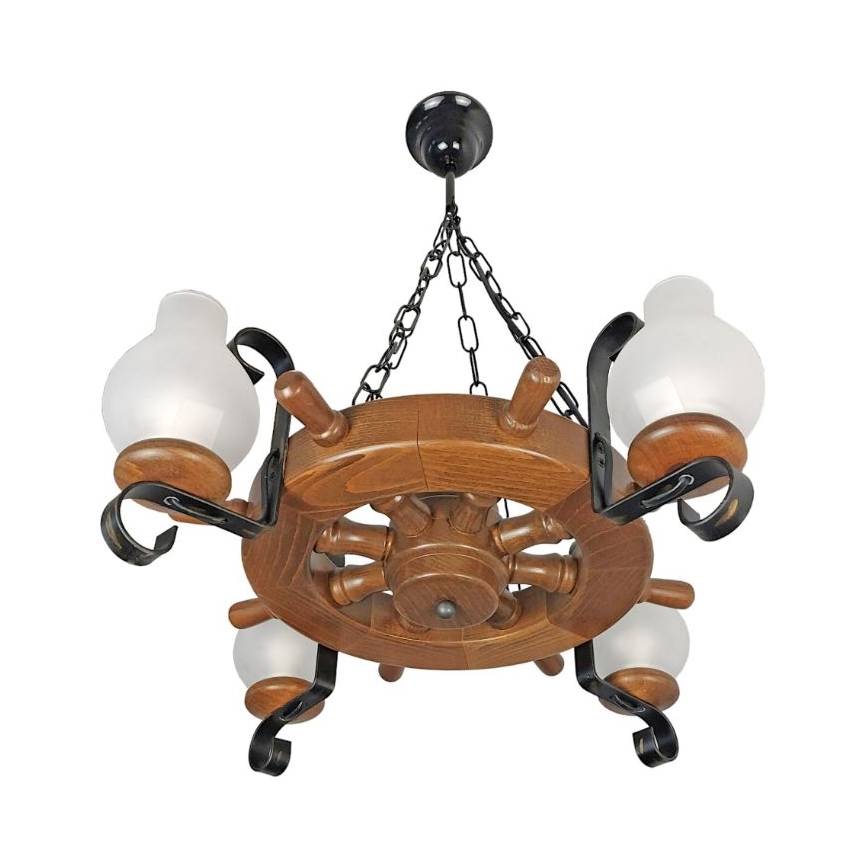 Brilagi - Luster na lancu TIMONA 4xE14/40W/230V bukva/orah