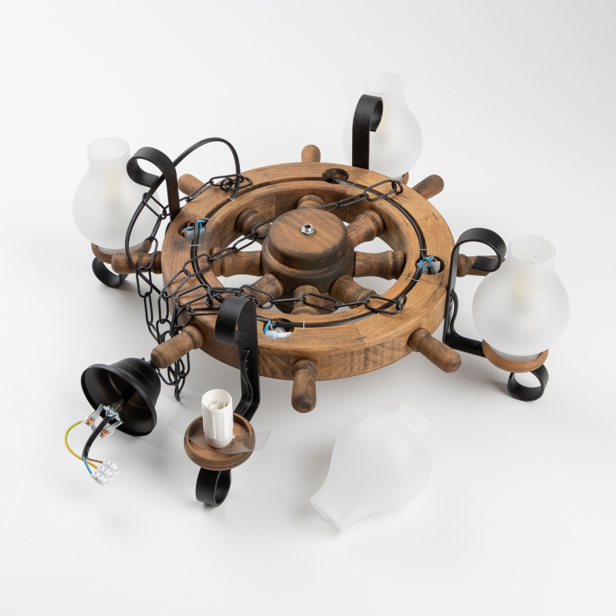 Brilagi - Luster na lancu TIMONA 4xE14/40W/230V Ø 50 cm bukva