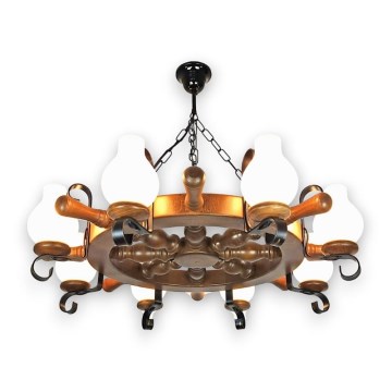 Brilagi - Luster na lancu TIMONA 8xE14/40W/230V bukva/orah
