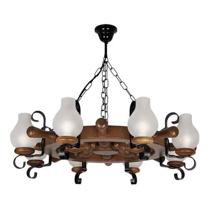 Brilagi - Luster na lancu TIMONA 8xE14/40W/230V bukva/orah